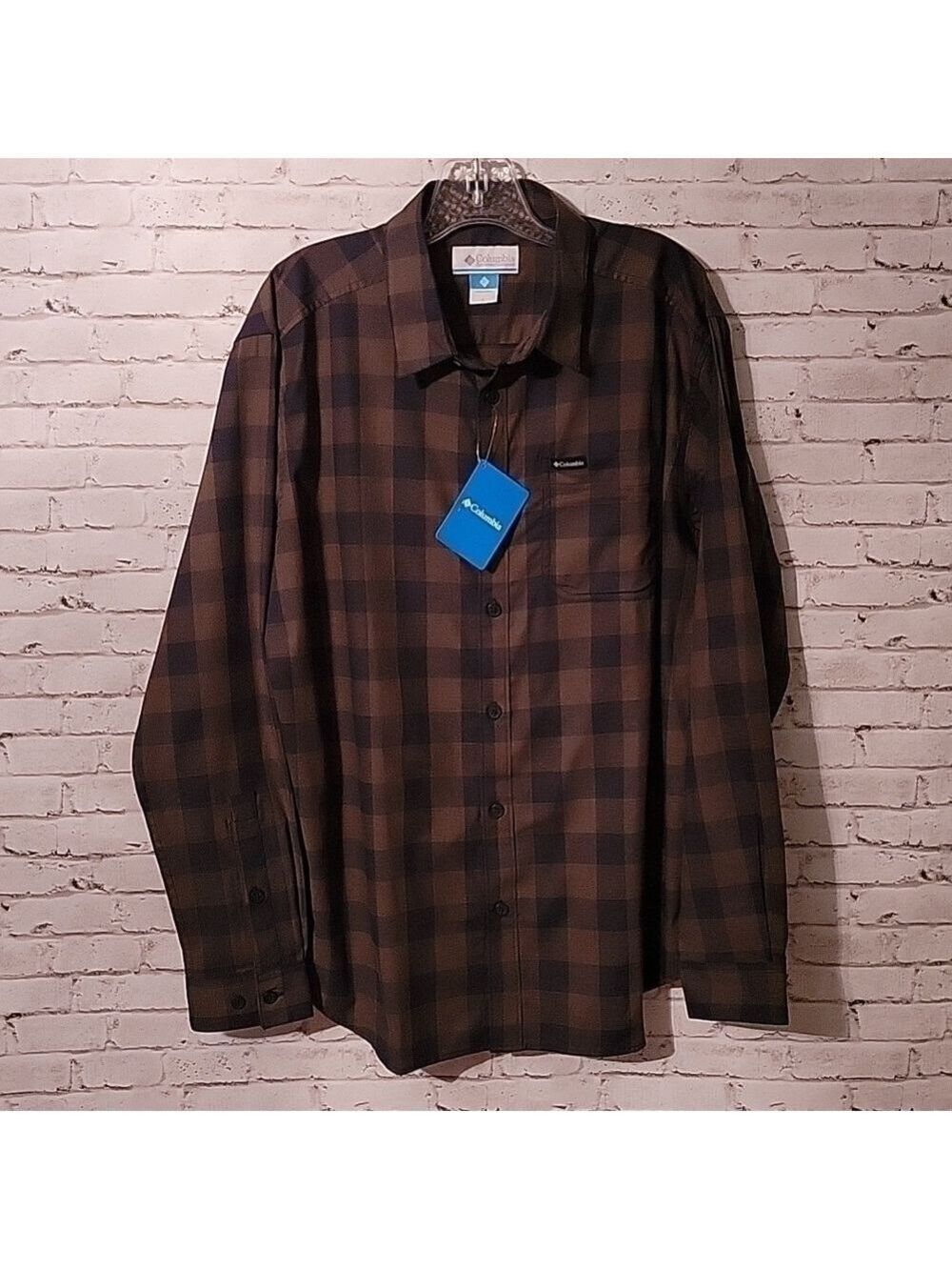 NWT Columbia Men's, Vapor Ridge Button-Down, Long-Sleeved Shirt, Size Large